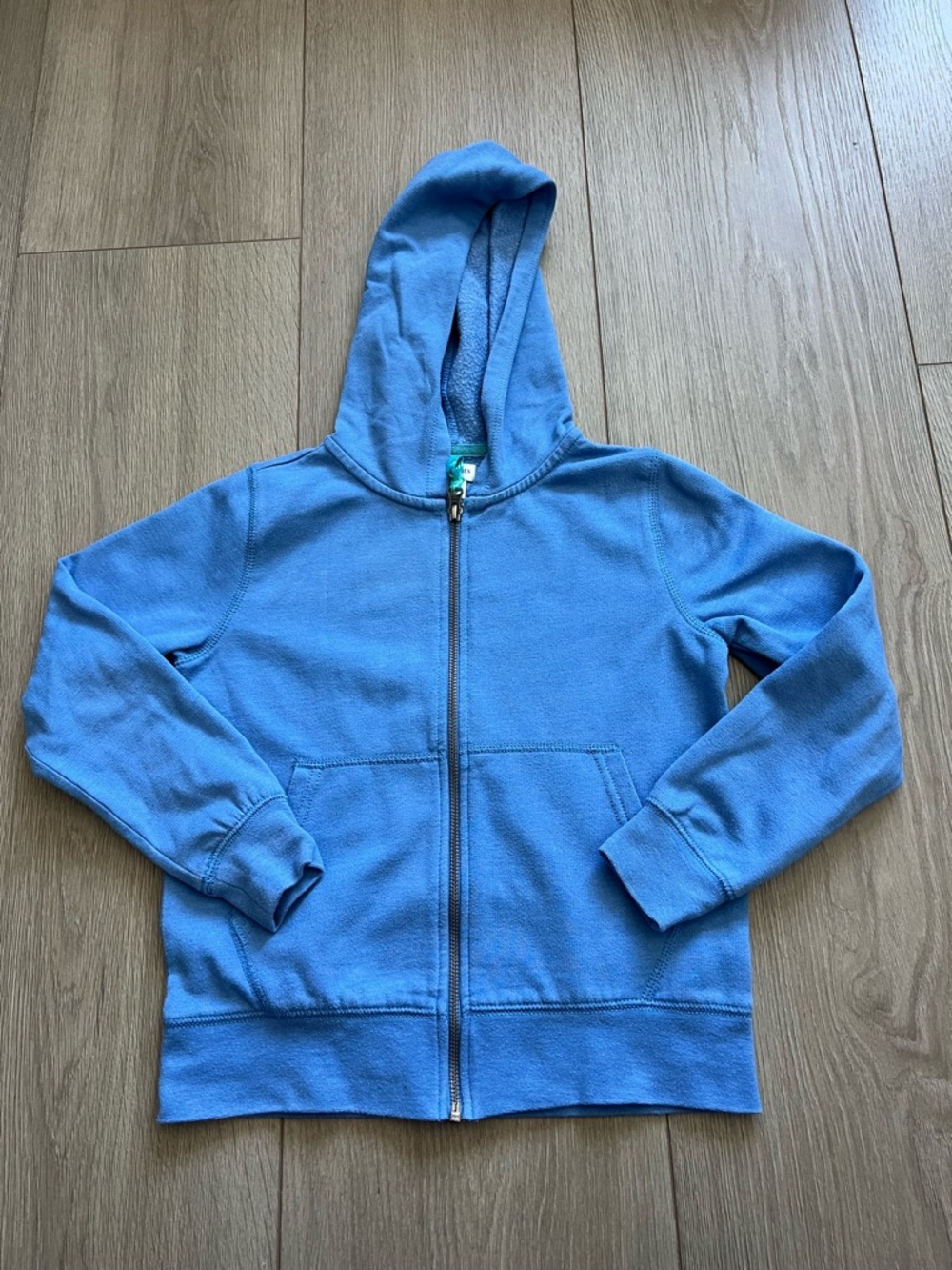 Crewcuts Kids Blue Hoodie Sweatshirt Size M 8-9 Long Sleeve Cotton Blend
